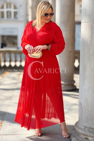 Kleid in Rot – Große Größen | Cavaricci.de