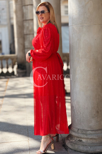 Kleid in Rot – Große Größen | Cavaricci.de