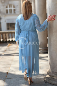 Kleid in Hellblau – Große Größen | Cavaricci.de