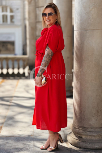 Kleid in Rot – Große Größen | Cavaricci.de