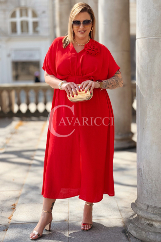 Kleid in Rot – Große Größen | Cavaricci.de