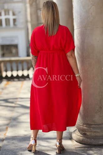 Kleid in Rot – Große Größen | Cavaricci.de