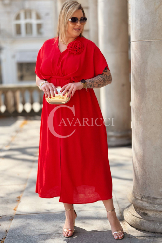 Kleid in Rot – Große Größen | Cavaricci.de