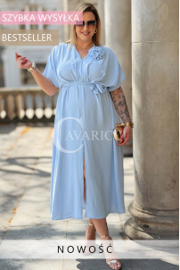 Kleid in Hellblau – Große Größen | Cavaricci.de