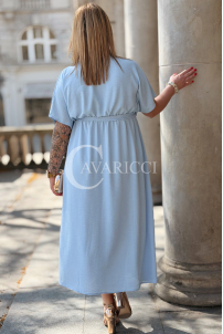 Kleid in Hellblau – Große Größen | Cavaricci.de