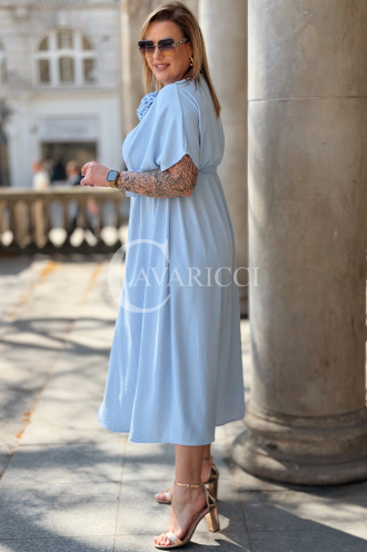 Kleid in Hellblau – Große Größen | Cavaricci.de