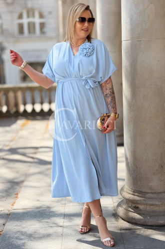 Kleid in Hellblau – Große Größen | Cavaricci.de