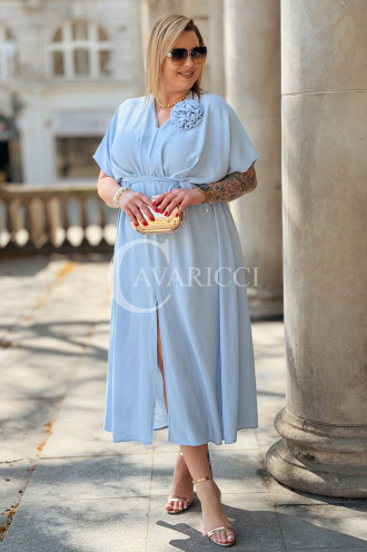 Kleid in Hellblau – Große Größen | Cavaricci.de