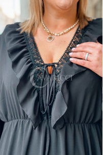 KAJA Kleid in Schwarz – Große Größen | Cavaricci.de