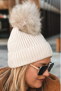 Mütze in Beige – Große Größen | Cavaricci.de