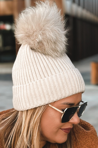 Mütze in Beige – Große Größen | Cavaricci.de