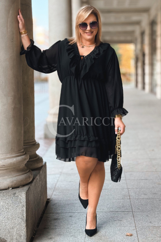 KAJA Kleid in Schwarz – Große Größen | Cavaricci.de