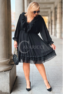 KAJA Kleid in Schwarz – Große Größen | Cavaricci.de