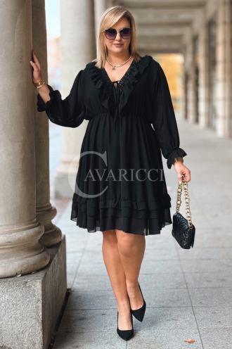 KAJA Kleid in Schwarz – Große Größen | Cavaricci.de