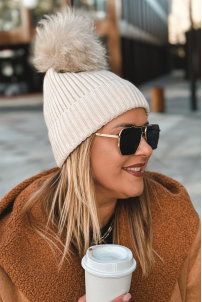 Mütze in Beige – Große Größen | Cavaricci.de