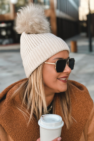 Mütze in Beige – Große Größen | Cavaricci.de