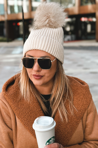 Mütze in Beige – Große Größen | Cavaricci.de