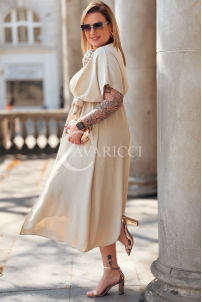 Kleid in Beige – Große Größen | Cavaricci.de