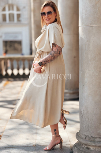 Kleid in Beige – Große Größen | Cavaricci.de