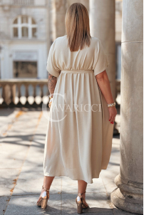 Kleid in Beige – Große Größen | Cavaricci.de