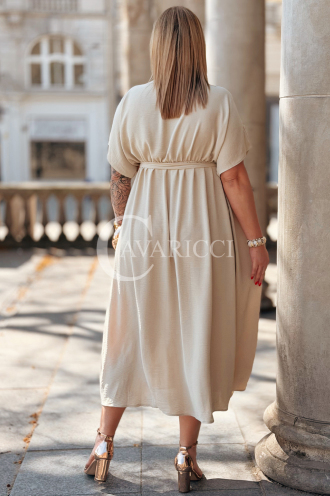 Kleid in Beige – Große Größen | Cavaricci.de