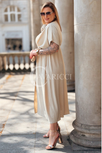 Kleid in Beige – Große Größen | Cavaricci.de
