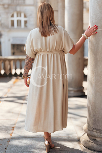 Kleid in Beige – Große Größen | Cavaricci.de