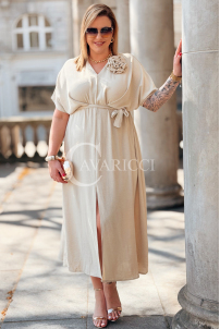 Kleid in Beige – Große Größen | Cavaricci.de