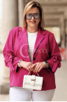 Blazer LEONORA – Klassischer Schnitt mit Futter und Schleifen Farbe Fuchsia