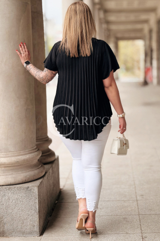 Bluse in Schwarz – Große Größen | Cavaricci.de