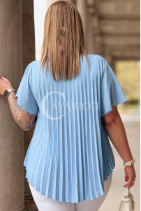 Bluse in Hellblau – Große Größen | Cavaricci.de