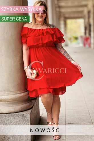 Kleid in Rot – Große Größen | Cavaricci.de