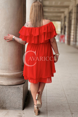 Kleid in Rot – Große Größen | Cavaricci.de