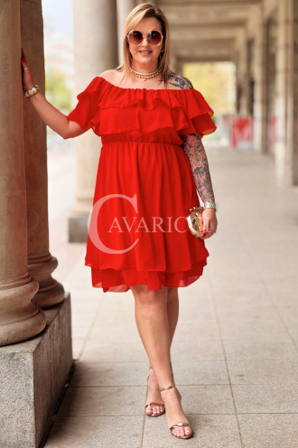 Kleid in Rot – Große Größen | Cavaricci.de