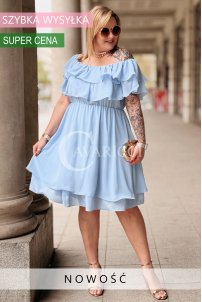 Kleid in Hellblau – Große Größen | Cavaricci.de