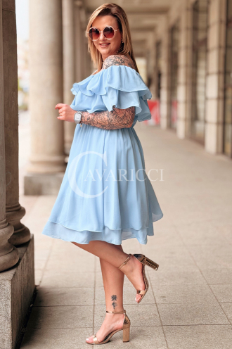 Kleid in Hellblau – Große Größen | Cavaricci.de