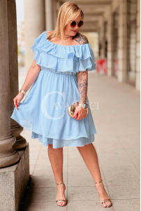 Kleid in Hellblau – Große Größen | Cavaricci.de
