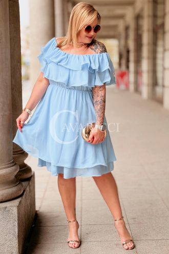 Kleid in Hellblau – Große Größen | Cavaricci.de