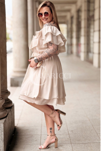 Kleid in Beige – Große Größen | Cavaricci.de