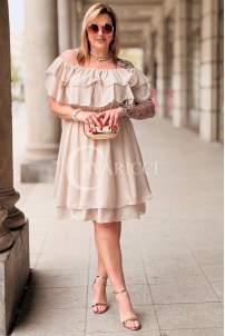Kleid in Beige – Große Größen | Cavaricci.de