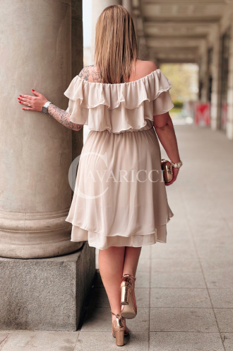 Kleid in Beige – Große Größen | Cavaricci.de