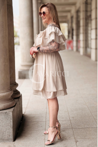 Kleid in Beige – Große Größen | Cavaricci.de