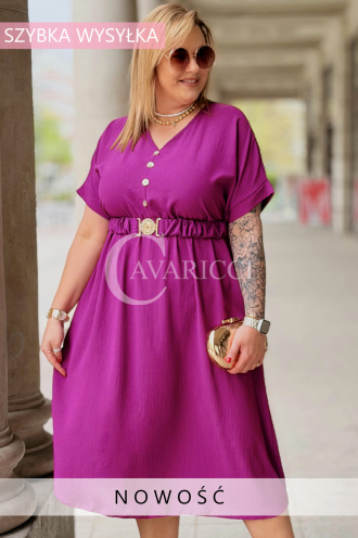 Kleid in Purpur – Große Größen | Cavaricci.de