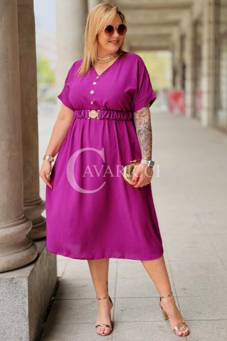 Kleid in Purpur – Große Größen | Cavaricci.de