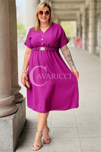 Kleid in Purpur – Große Größen | Cavaricci.de