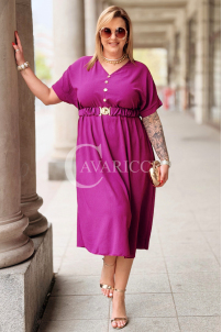 Kleid in Purpur – Große Größen | Cavaricci.de