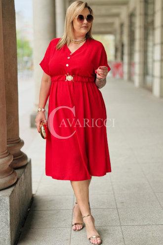 Kleid in Rot – Große Größen | Cavaricci.de