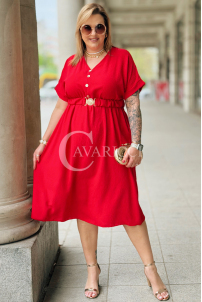 Kleid in Rot – Große Größen | Cavaricci.de