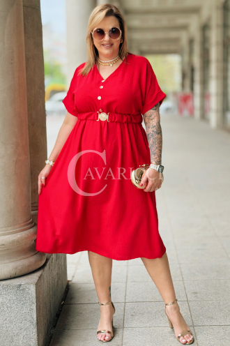 Kleid in Rot – Große Größen | Cavaricci.de