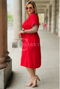 Kleid in Rot – Große Größen | Cavaricci.de